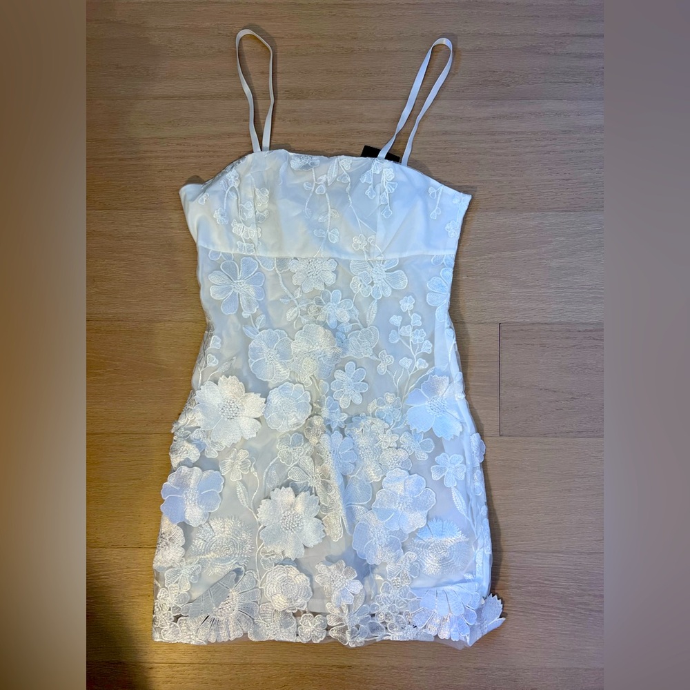 NWT White Bachelorette Dress
